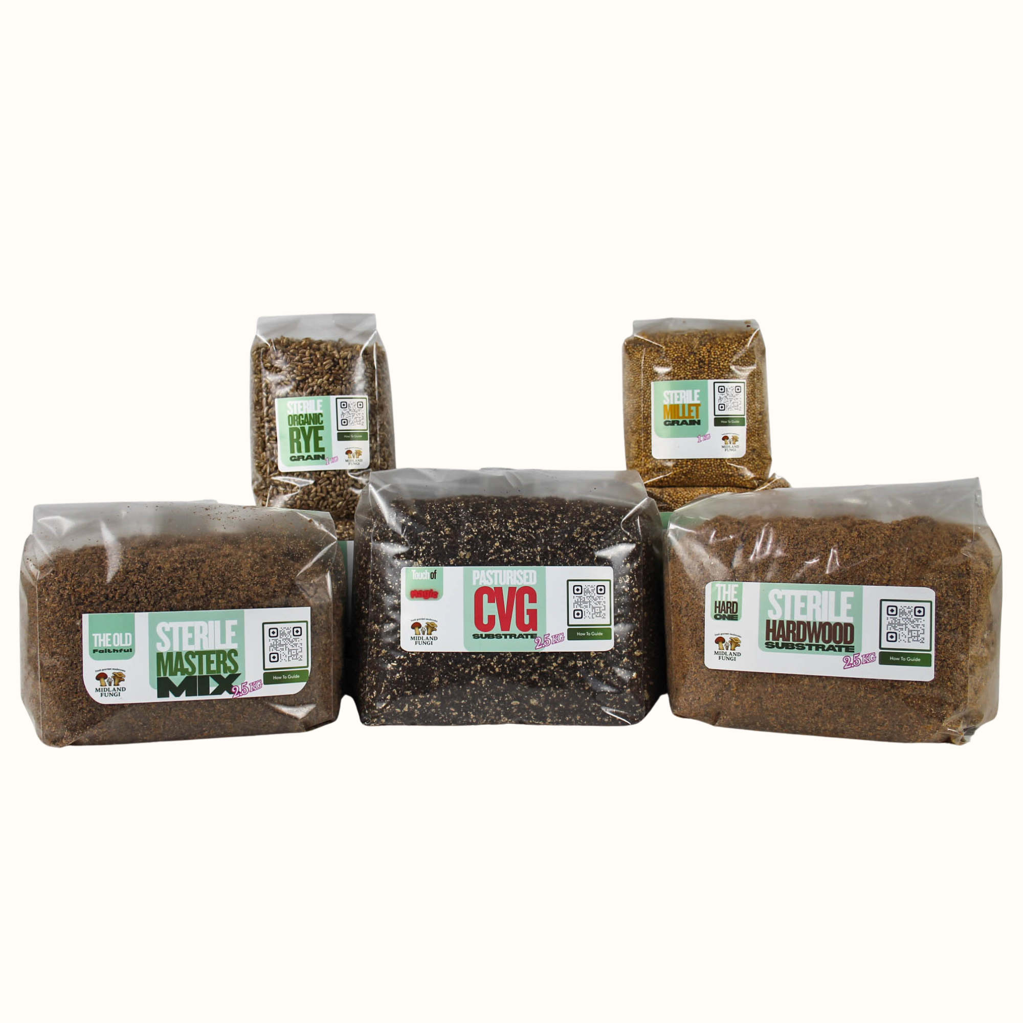 Sterile Substrate, Grain & Agar