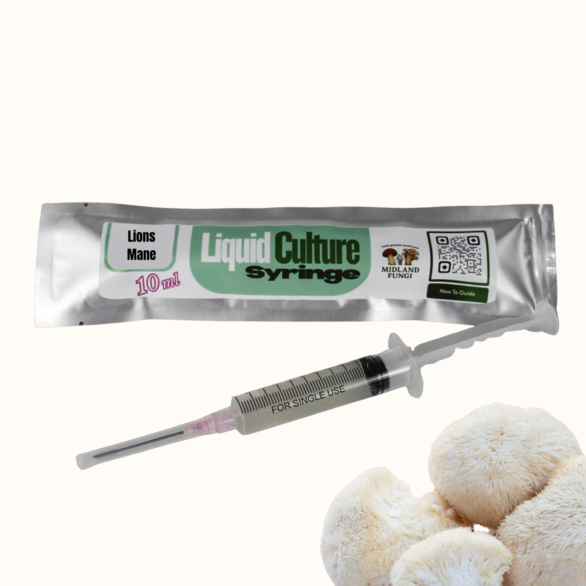 Lions Mane Liquid Culture Syringe 10ml